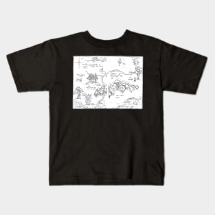 100 Aker Wood Map Kids T-Shirt